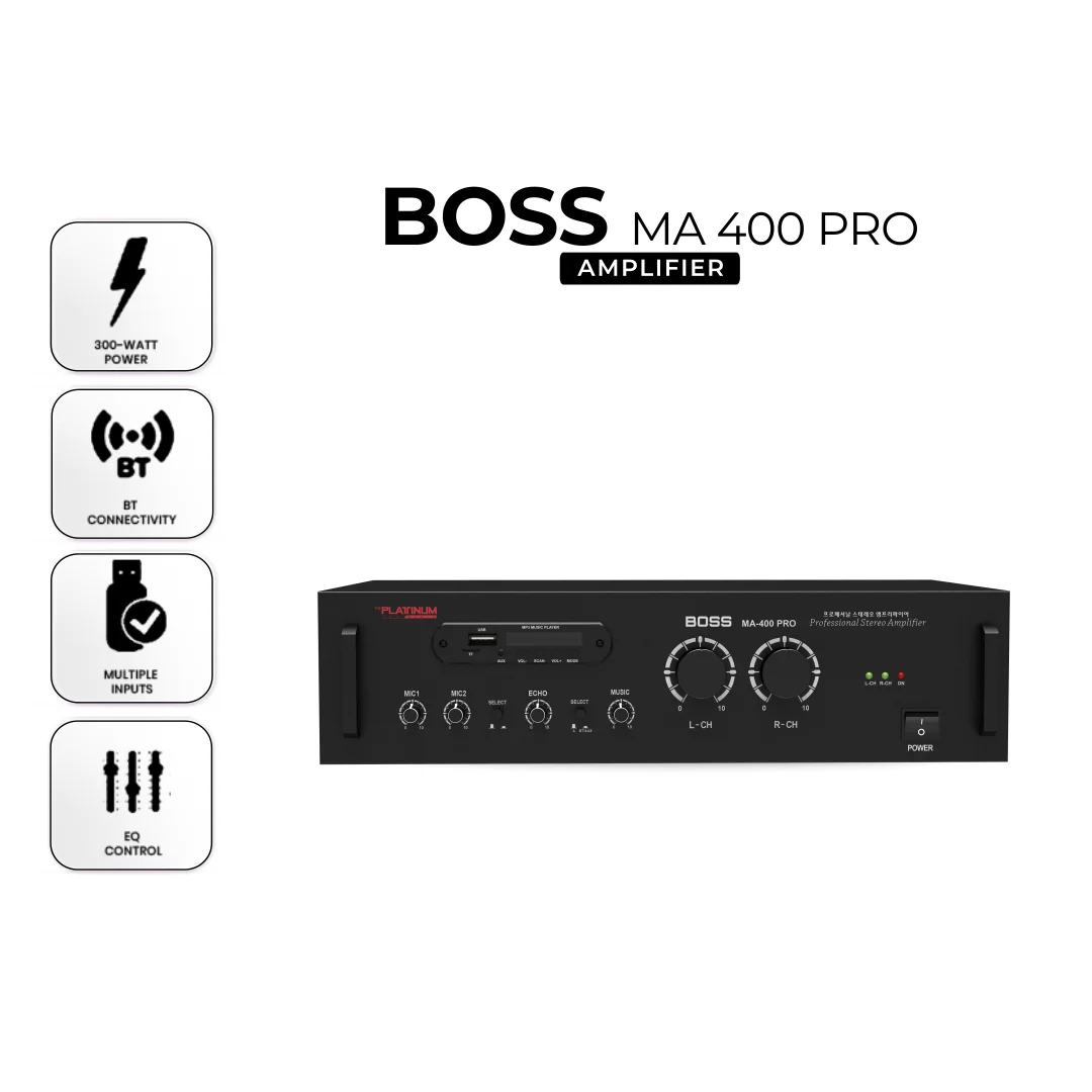 Boss MA-400 Pro Professional Stereo Amplifier - Image 5