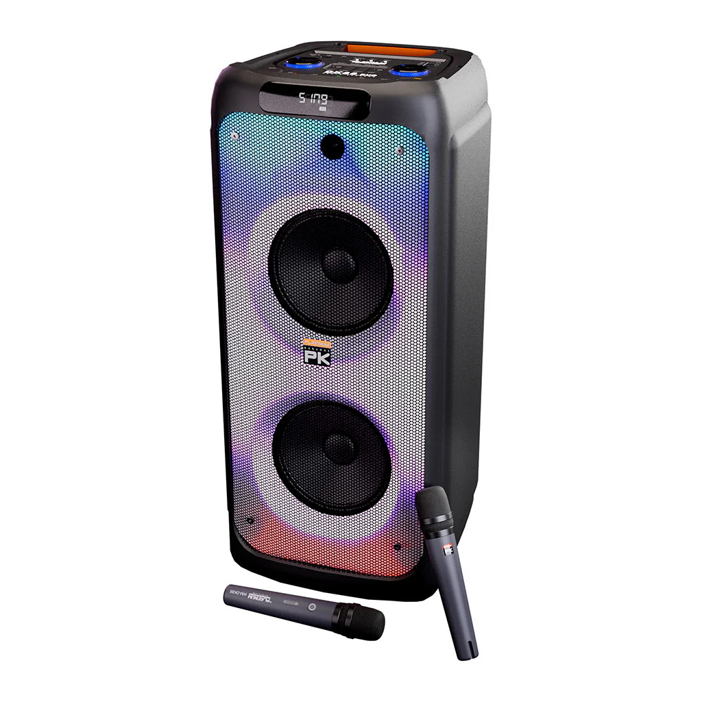 DK88 Duo Karaoke Speaker with UHF Wireless Microphones and 8” Woofer Class - Image 8